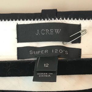 J. Crew black wool trousers Super 120’s size 12